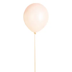 Pre Cut Balloon Ribbon with Clip Pk25 Peach (1.5m)