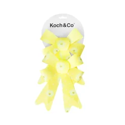 Pre-Made Bow Fabric Top Daisy Delight Lemon Pack 2 (14x19cm)