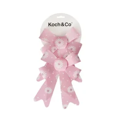 Pre-Made Bow Fabric Top Daisy Delight Pink Pack 2 (14x19cm)