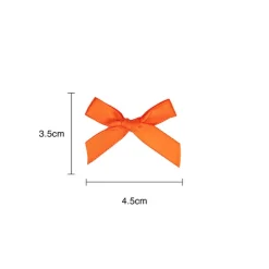 Pre-Made Ribbon Bow 10mm Satin Brights Mix Pack 48 (3.5Lcm)