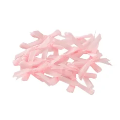 Pre-Made Ribbon Bow Organza Satin Baby Pink Pk24 (6mmx5cm)