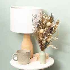 Preserved Dried Mixed Flower Bouquet Blue (38cmH)