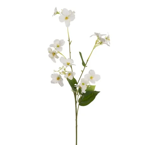 Raspberry Flower Spray White (65cmH)