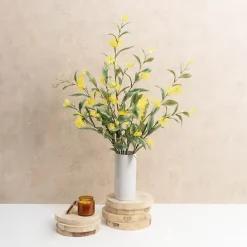 Real Touch Eucalyptus Ficifolia Gum Spray Yellow (110cmH)