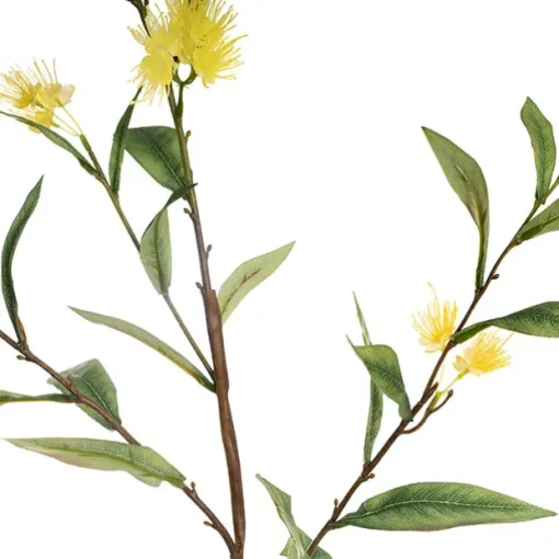 Real Touch Eucalyptus Ficifolia Gum Spray Yellow (110cmH)