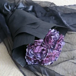 Real Touch Peony Stem Dark Purple (15cmDx68cmH)