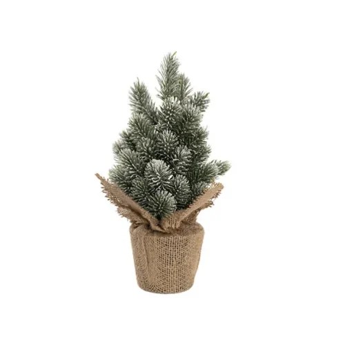 Real Touch Snow Pine Mini Table Top Tree White (31cmH)