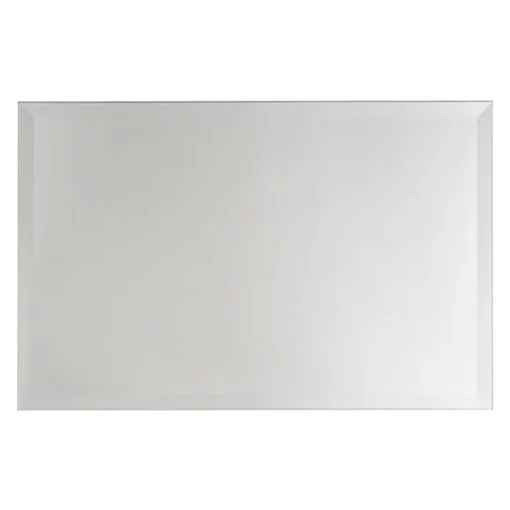 Rectangle Mirror Glass Plate Pack 2 Silver (30.5x20.5cmH)