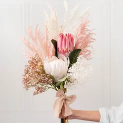 Reed Spray Soft Pink (81cmH)