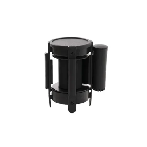 Retractable Bollard Barrier Belt Pack 2 Black (2mL)