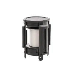 Retractable Bollard Barrier Belt Pack 2 White (2mL)