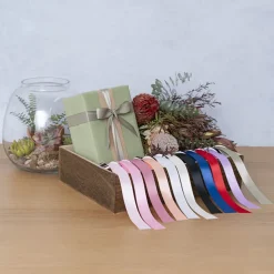 Ribbon Bio-Poly Blend Deluxe Satin Ivory (25mmx25m)