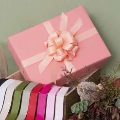 Ribbon Bio-Poly Blend Grosgrain Peach (25mmx25m)