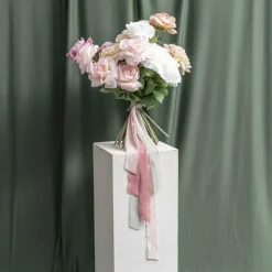 Ribbon Chiffon Frayed Edge Wood Spool Aged Rose (48mmx20m)
