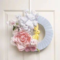 Ribbon Grosgrain Pastel Delight on White (25mmx25m)