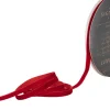Ribbon Premium Plush Velvet Woven Edge Red (10mmx20m)