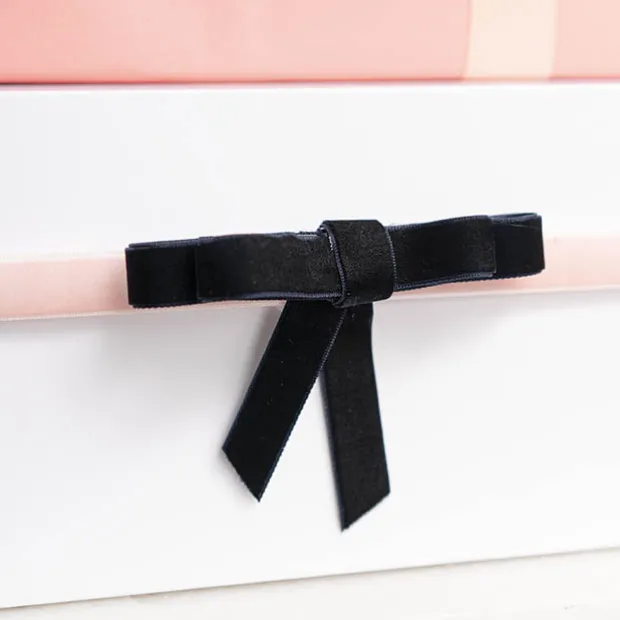 Ribbon Premium Plush Velvet Woven Edge Navy Blue (15mmx20m)