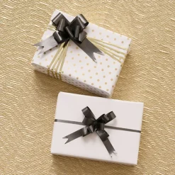 Ribbon Pull Bow Black (18mmx53cm) Pack 25