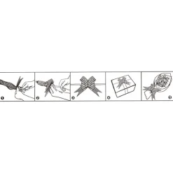 Ribbon Pull Bow Silver (32mmx53cm) Pack 25