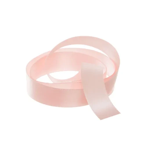 Ribbon Satin Deluxe Double Faced Baby Pink (15mmx25m)