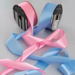 Ribbon Satin Deluxe Double Faced Mid Pink (38mmx25m)