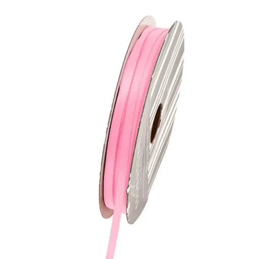 Ribbon Satin Deluxe Double Faced Mid Pink (3mmx50m)