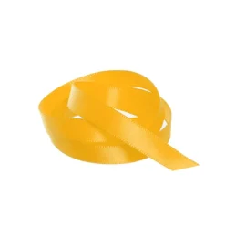 Ribbon Satin Deluxe Double Faced Mid Yellow (10mmx25m)