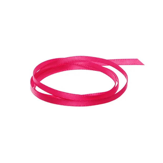 Ribbon Satin Deluxe Double Faced Hot Pink (3mmx50m)