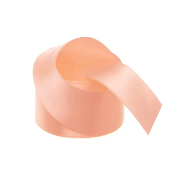 Ribbon Satin Deluxe Double Faced Peach (38mmx25m)