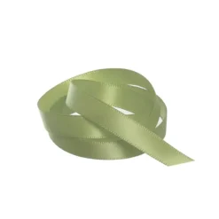 Ribbon Satin Deluxe Double Faced Sage (10mmx25m)