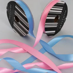 Ribbon Satin Deluxe Double Faced Mid Pink (15mmx25m)