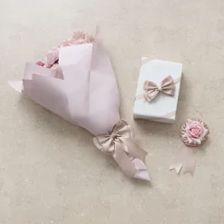 Ribbon Satin Deluxe Double Faced Rose Gold (25mmx25m)