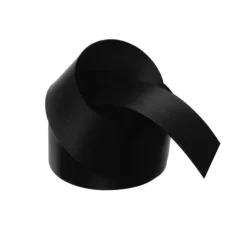Ribbon Satin Deluxe Double Faced Black (38mmx25m)