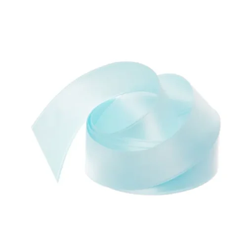 Ribbon Satin Deluxe Double Faced Baby Blue (25mmx25m)
