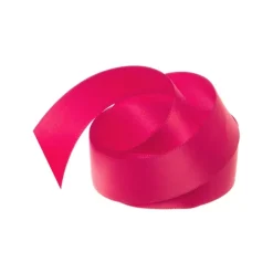 Ribbon Satin Deluxe Double Faced Hot Pink (25mmx25m)