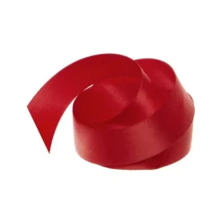 Ribbon Satin Deluxe Double Faced Rouge Red (25mmx25m)