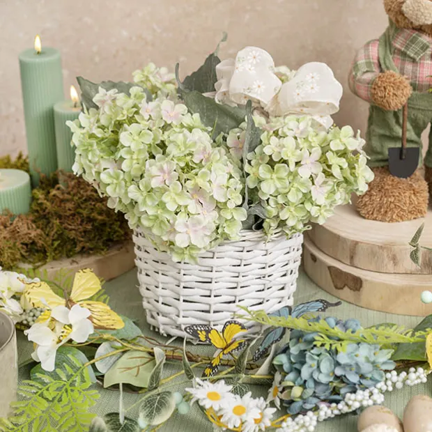 Ribbon Sheer Daisy Delight Wire Edge Creme (60mmx10m)