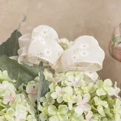 Ribbon Sheer Daisy Delight Wire Edge Creme (60mmx10m)