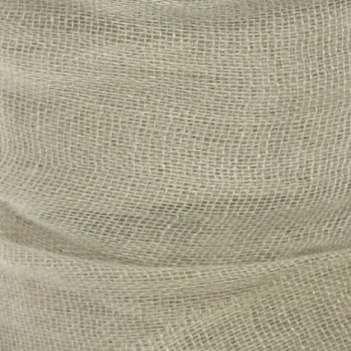 Ribbon with Wooden Spool Faux Silk Frayed Sage (80mmx5m)