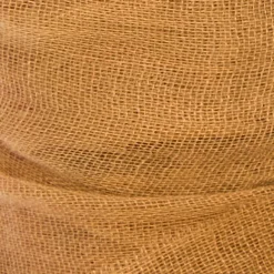 Ribbon with Wooden Spool Faux Silk Frayed Apricot (80mmx5m)