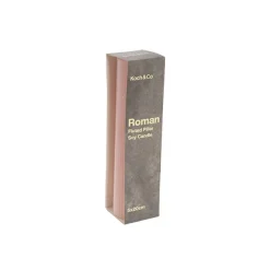 Roman Fluted Pillar Candle Pale Pink (5x20cmH)