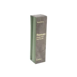 Roman Fluted Pillar Candle Pale Sage(5x20cmH)