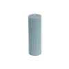 Roman Fluted Pillar Candle French Blue (5x20cmH)