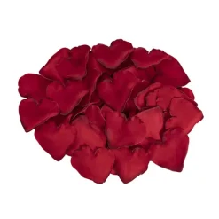 Rose Petals Large Heart Shape Dark Red (120PC Bag)