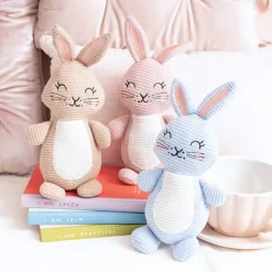 Rosie Knitted Bunny Plush Soft Toy Brown (29cmHT)