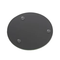 Round Mirror Glass Bevelled Plate Pack 4 Gold (10cmD)