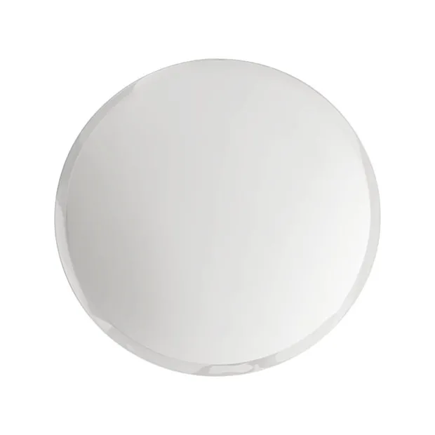 Round Mirror Glass Bevelled Plate Pack 2 Silver (20.5cmD)