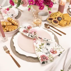 Scallop Rim Charger Plate Pack 4 White (33cmD)