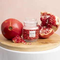 Scented Candle Bubble Jar Orange Pomegranate (6Dx8.5cmH 90g)