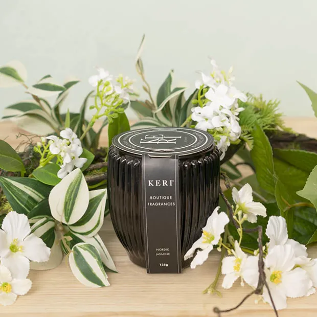 Scented Candle Grovedale Jar Nordic Jasmine (8x10cmH) 135g